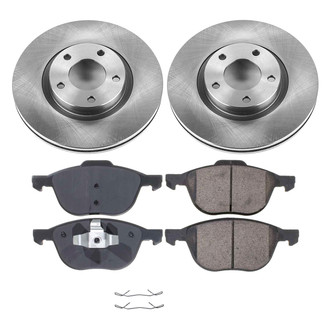 Callahan Brake Parts® - Plain Front Brake Kit