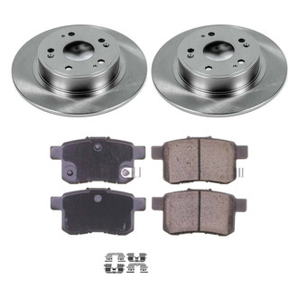 Callahan Brake Parts® - Plain Rear Brake Kit