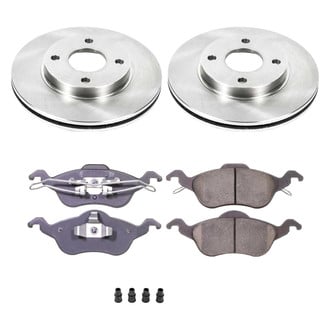 Callahan Brake Parts® - Plain Front Brake Kit