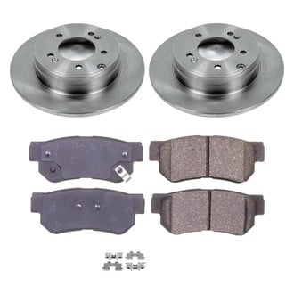 Callahan Brake Parts® - Plain Rear Brake Kit