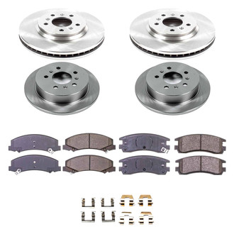 Callahan Brake Parts® - Plain Front and Rear Brake Kit