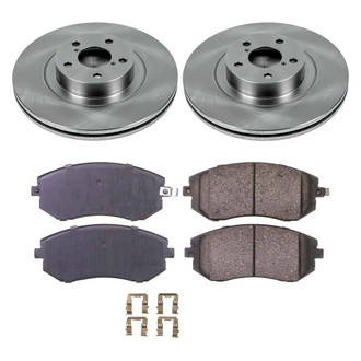 Callahan Brake Parts® - Plain Front Brake Kit