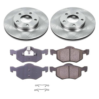Callahan Brake Parts® - Plain Front Brake Kit