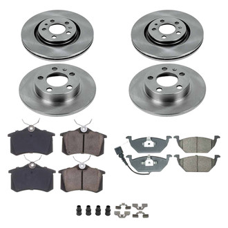 Callahan Brake Parts® - Plain Front and Rear Brake Kit