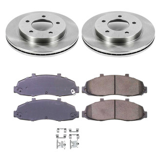 Callahan Brake Parts® - Plain Front Brake Kit