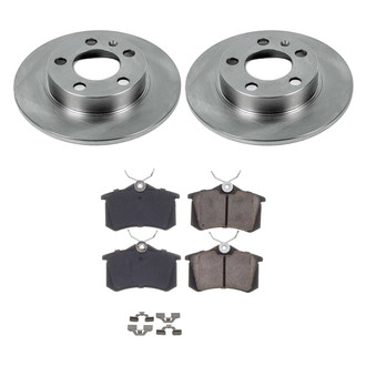 Callahan Brake Parts® - Plain Rear Brake Kit