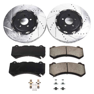 Callahan Brake Parts® - Drilled and Slotted Front Brake Kit