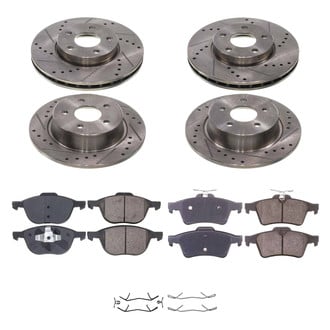 Callahan Brake Parts® - Drilled & Slotted Brake Kit