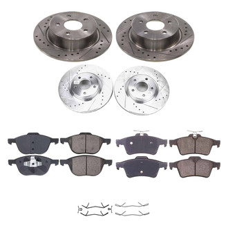 Callahan Brake Parts® - Drilled and Slotted Brake Kit
