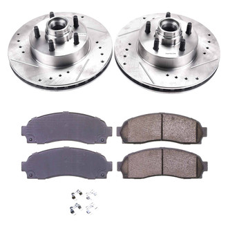 Callahan Brake Parts® - Drilled and Slotted Front Brake Kit
