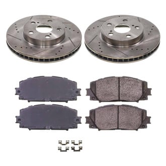 Callahan Brake Parts® K019019 - Drilled and Slotted Front Brake Kit