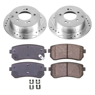 Callahan Brake Parts® - Drilled and Slotted Rear Brake Kit