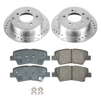 Callahan Brake Parts® - Drilled and Slotted Rear Brake Kit