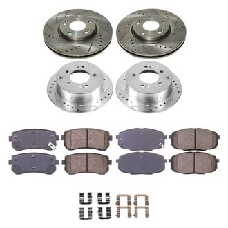 Callahan Brake Parts® - Drilled and Slotted Brake Kit