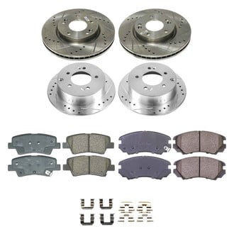 Callahan Brake Parts® - Drilled and Slotted Brake Kit