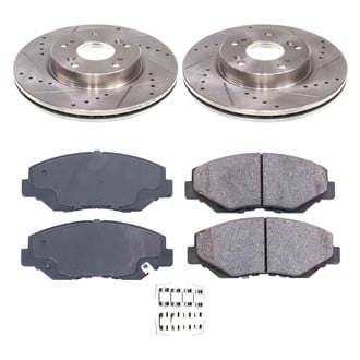 Callahan Brake Parts® - Drilled and Slotted Front Brake Kit