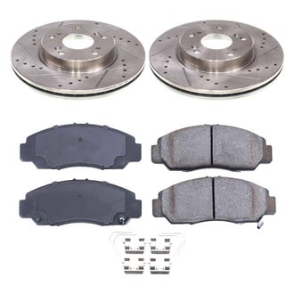 Callahan Brake Parts® - Drilled and Slotted Front Brake Kit
