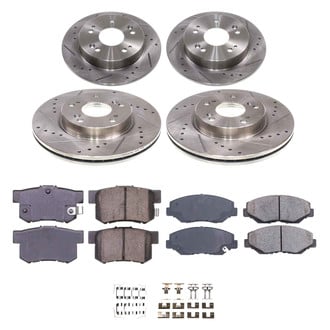 Callahan Brake Parts® - Drilled and Slotted Front and Rear Brake Kit