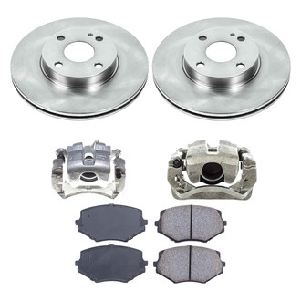 Callahan Brake Parts® - Plain Front Brake Kit with Calipers
