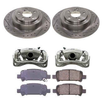 Callahan Brake Parts® K023424 - Drilled and Slotted Rear Brake Kit with Calipers