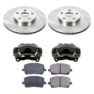 Callahan Brake Parts® - Plain Front Brake Kit with Calipers