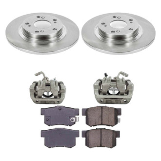 Callahan Brake Parts® K023573 - Plain Rear Brake Kit with Calipers