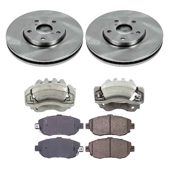 Callahan Brake Parts® - Plain Front Brake Kit with Calipers