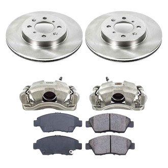 Callahan Brake Parts® - Plain Front Brake Kit with Calipers