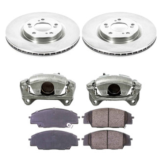 Callahan Brake Parts® - Plain Front Brake Kit with Calipers