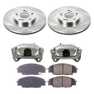 Callahan Brake Parts® - Plain Front Brake Kit with Calipers