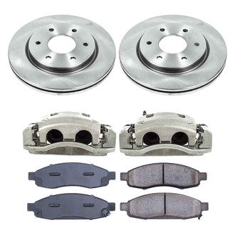 Callahan Brake Parts® - Plain Front Brake Kit with Calipers