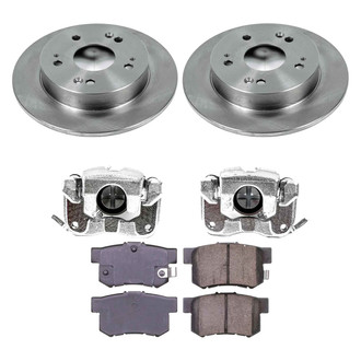 Callahan Brake Parts® - Plain Rear Brake Kit with Calipers