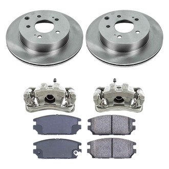 Callahan Brake Parts® - Plain Brake Kit with Calipers