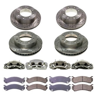 Callahan Brake Parts® - Drilled and Slotted Brake Kit with Calipers