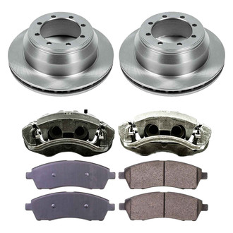 Callahan Brake Parts® - Plain Rear Brake Kit with Calipers