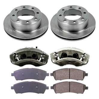 Callahan Brake Parts® - Plain Rear Brake Kit with Calipers