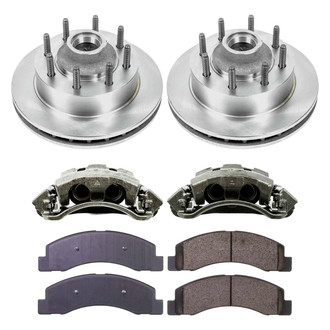 Callahan Brake Parts® - Plain Front Brake Kit with Calipers