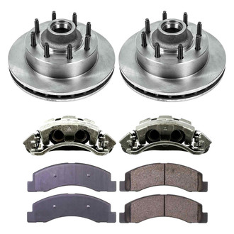 Callahan Brake Parts® - Plain Front Brake Kit with Calipers