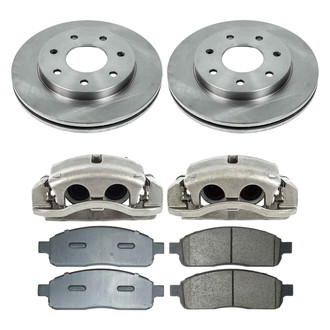 Callahan Brake Parts® - Plain Front Brake Kit with Calipers
