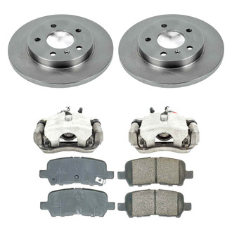 Callahan Brake Parts® - Plain Rear Brake Kit with Calipers