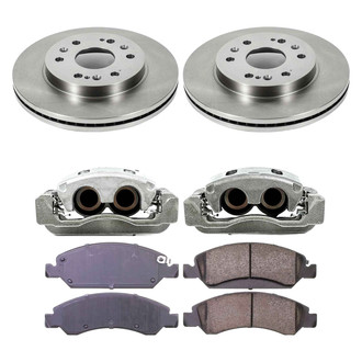 Callahan Brake Parts® - Plain Front Brake Kit with Calipers