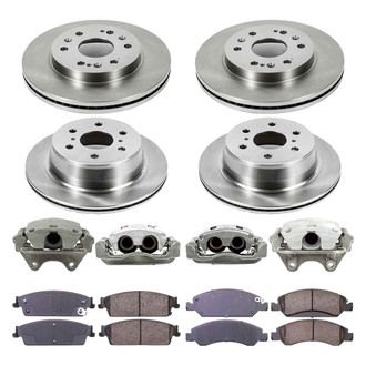 Callahan Brake Parts® - Plain Brake Kit with Calipers