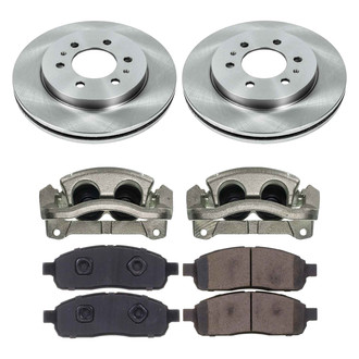 Callahan Brake Parts® - Plain Front Brake Kit with Calipers