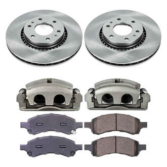 Callahan Brake Parts® - Plain Front Brake Kit with Calipers