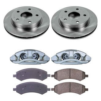 Callahan Brake Parts® - Plain Front Brake Kit with Calipers