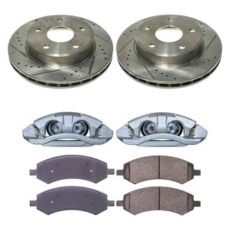 Callahan Brake Parts® - Drilled & Slotted Brake Kit with Calipers