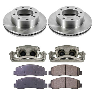 Callahan Brake Parts® - Plain Front Brake Kit with Calipers