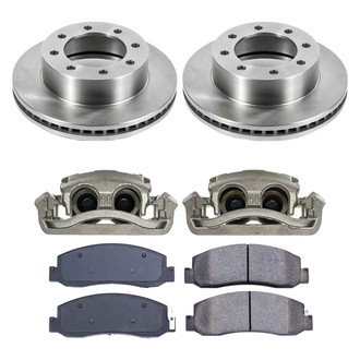 Callahan Brake Parts® - Plain Front Brake Kit with Calipers