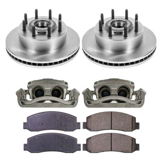 Callahan Brake Parts® - Plain Front Brake Kit with Calipers