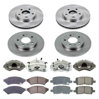 Callahan Brake Parts® - Plain Brake Kit with Calipers